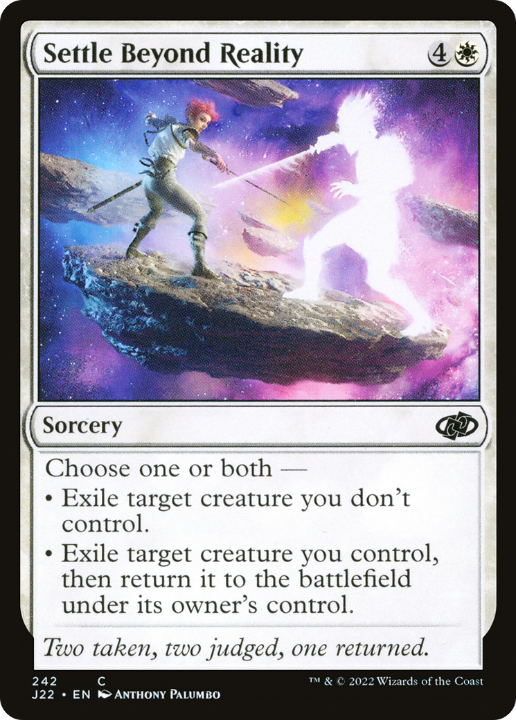 Settle Beyond Reality (J22-242) [Jumpstart 2022]