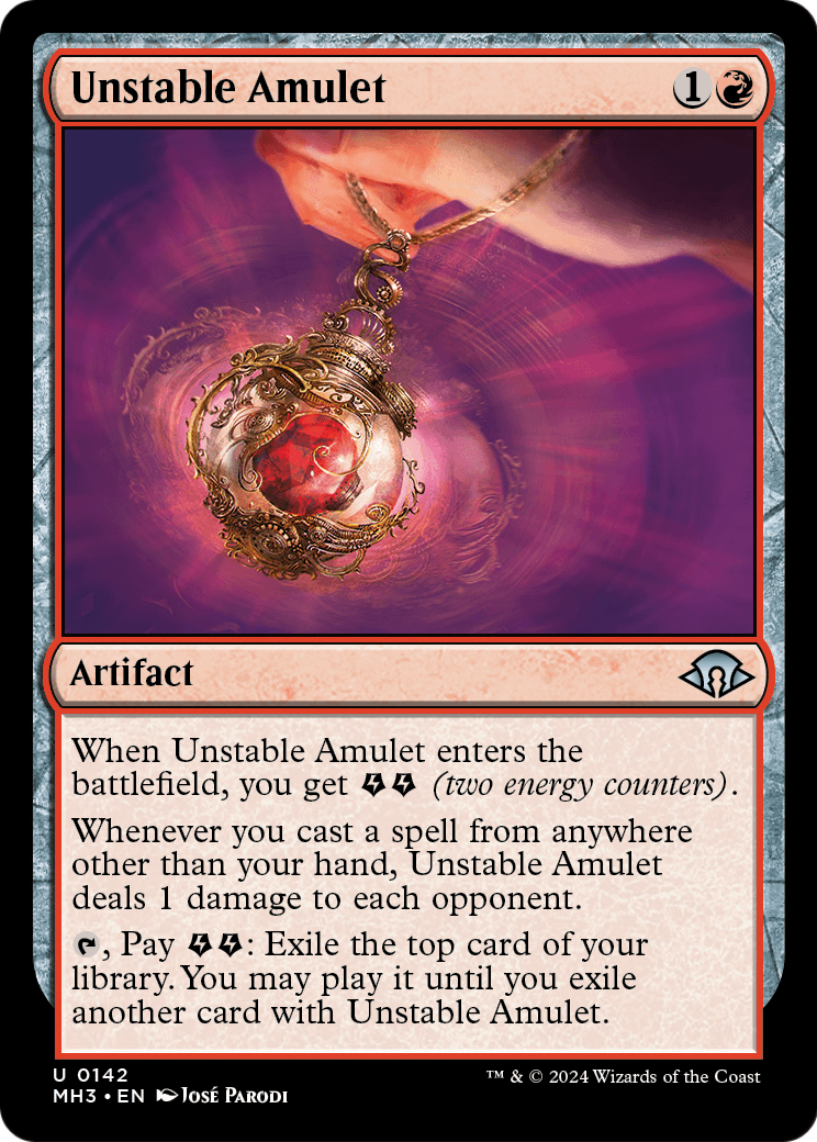 Unstable Amulet (MH3-142) [Modern Horizons 3] Foil