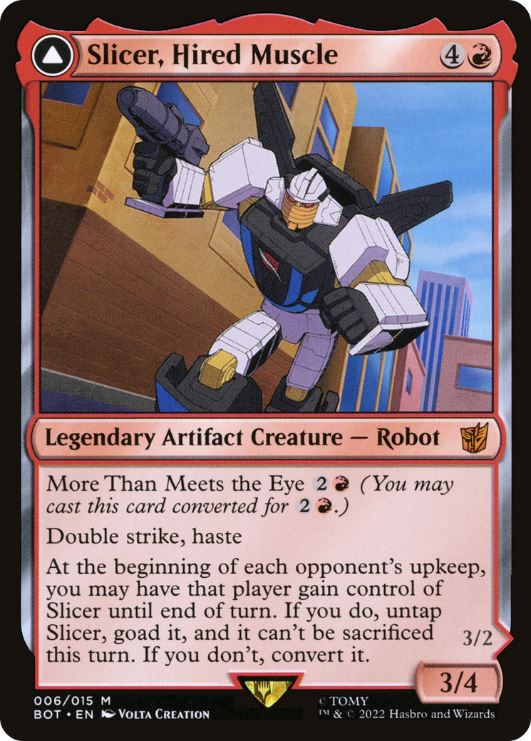 Slicer, Hired Muscle (BOT-006) [Transformers]
