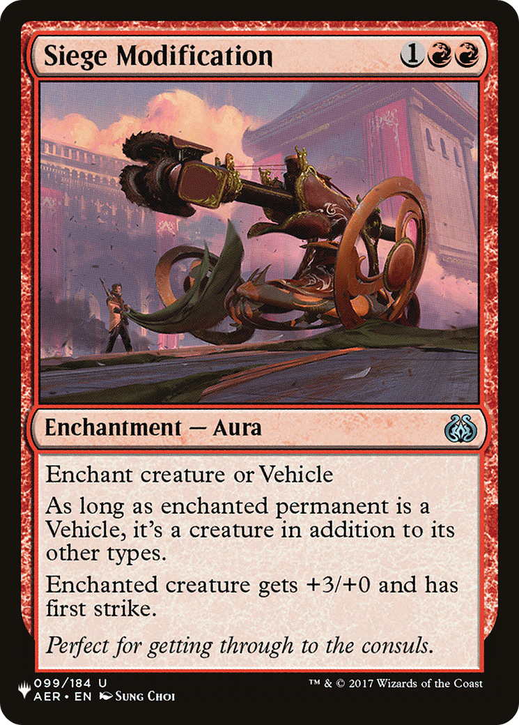 Siege Modification (LIST-AER-99) [The List]