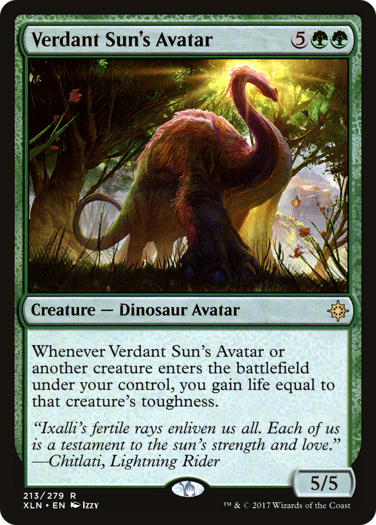 Verdant Sun's Avatar (XLN-213) [Ixalan]