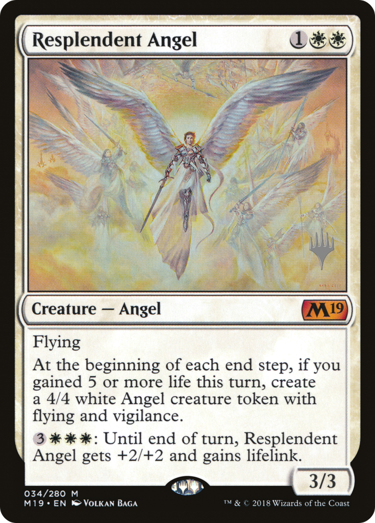 Resplendent Angel (PPM20-34P) [Promo Pack: Core Set 2019 Promos] Foil