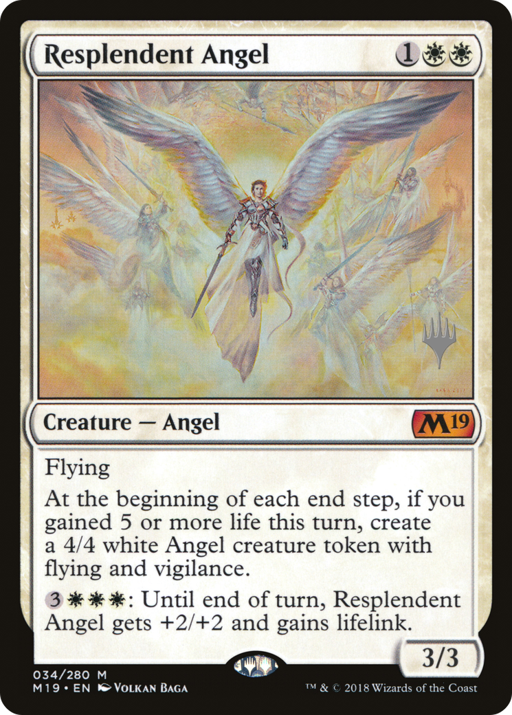 Resplendent Angel (PPM20-34P) [Core Set 2019 Promos]