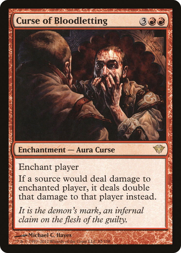 Curse of Bloodletting (DKA-085) [Dark Ascension] Foil