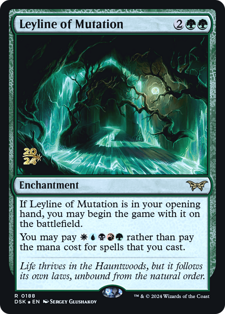 Leyline of Mutation (PRE-188S) [Duskmourn: House of Horror Promos] Foil