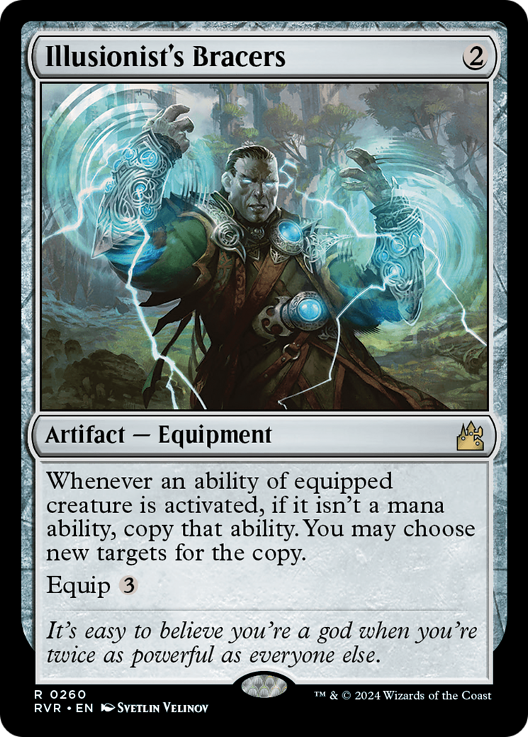 Illusionist's Bracers (RVR-260) [Ravnica Remastered] Foil