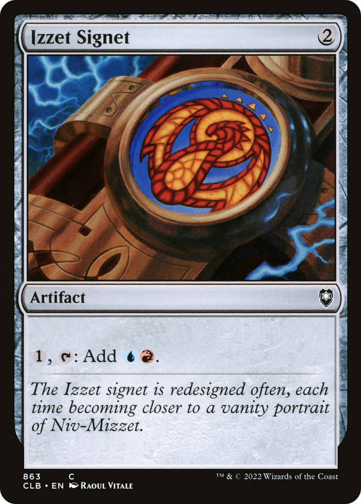 Izzet Signet (CLB-863) [Commander Legends: Battle for Baldur's Gate]