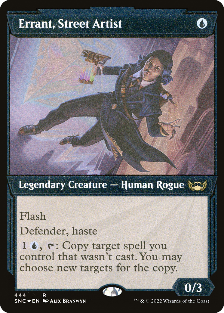 Errant, Street Artist (Showcase) (Foil Etched) (SNC-444) [Streets of New Capenna] Foil
