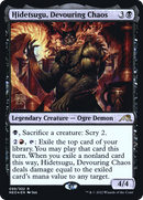 Hidetsugu, Devouring Chaos (PRE-099) [Kamigawa: Neon Dynasty Promos] Foil