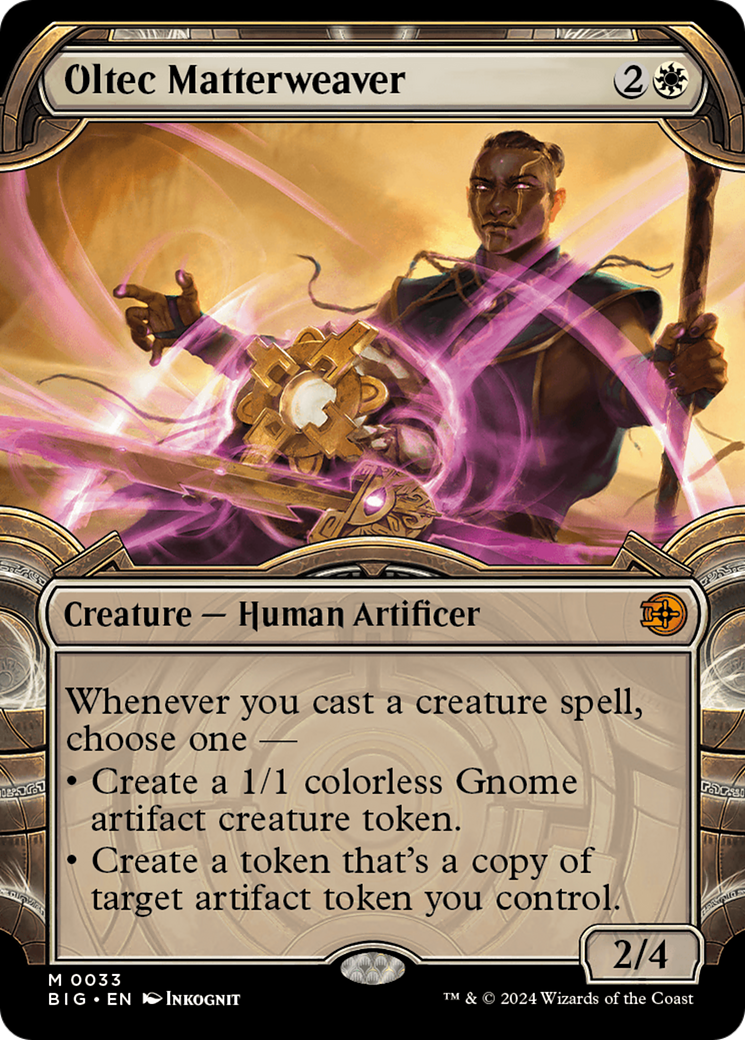 Oltec Matterweaver (BIG-033) [The Big Score]: (Showcase) Foil