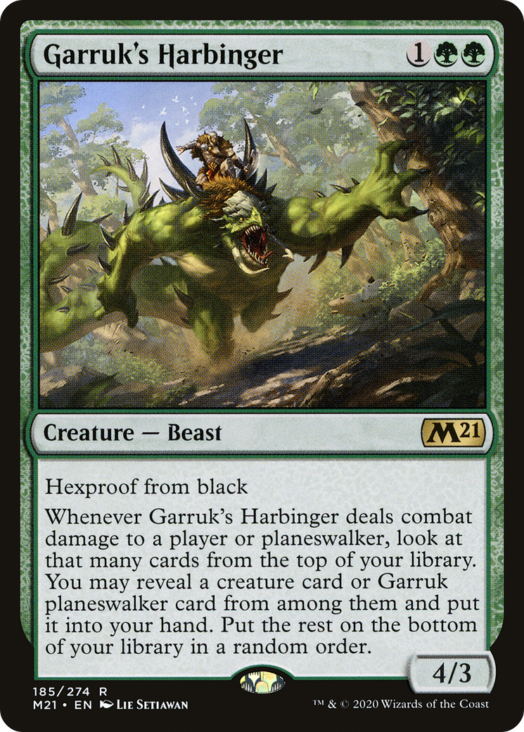 Garruk's Harbinger (M21-185) [Core Set 2021] Foil