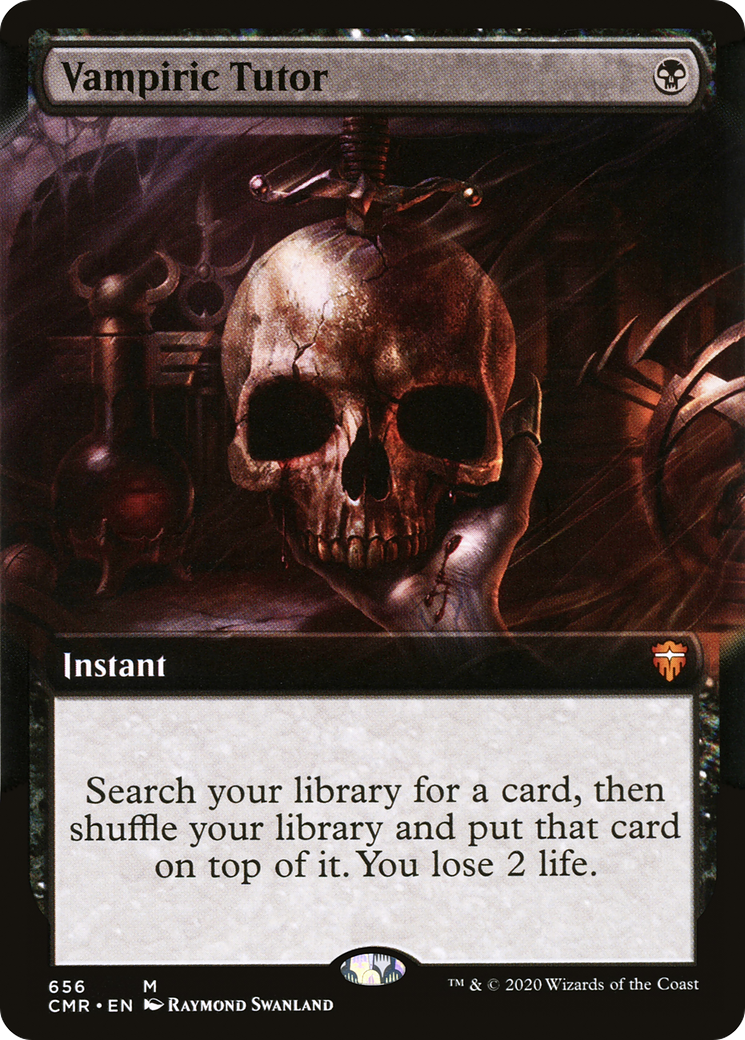 Vampiric Tutor (Extended Art) (CMR-656) [Commander Legends]