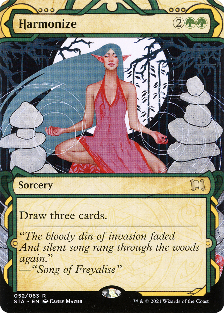 Harmonize (STA-052) [Strixhaven Mystical Archive]: (Showcase) (Borderless)