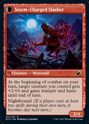 Reckless Stormseeker // Storm-Charged Slasher (MID-157) [Innistrad: Midnight Hunt]: (Double Faced Transform) Foil