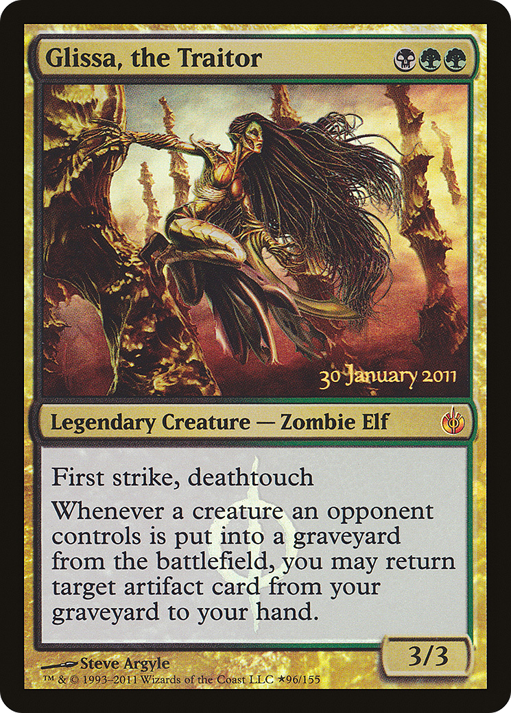 Glissa, the Traitor (PRE-96★) [Mirrodin Besieged Promos] Foil