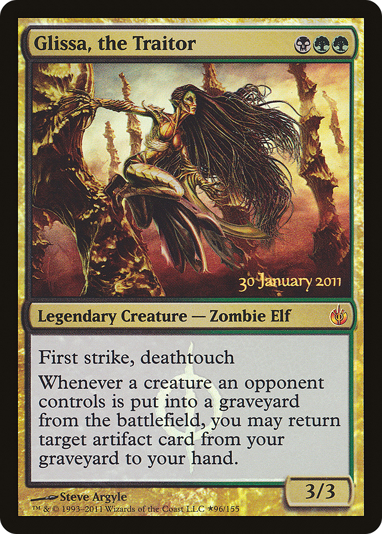 Glissa, the Traitor (PRE-96★) [Mirrodin Besieged Promos] Foil