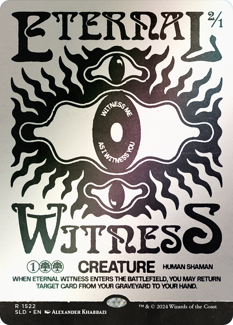 Eternal Witness (1522) (Rainbow Foil) (SLD-1522★) (Borderless) [Secret Lair Drop] Foil