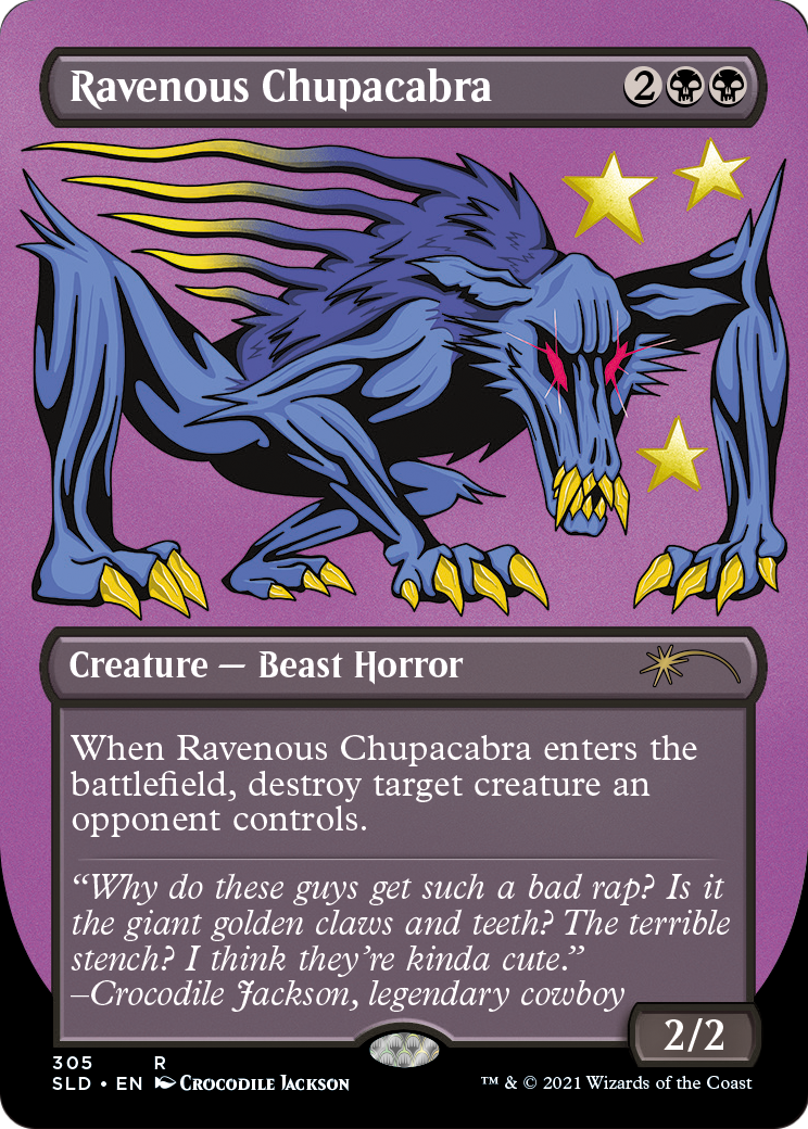 Ravenous Chupacabra (SLD-305) (Borderless) [Secret Lair Drop]