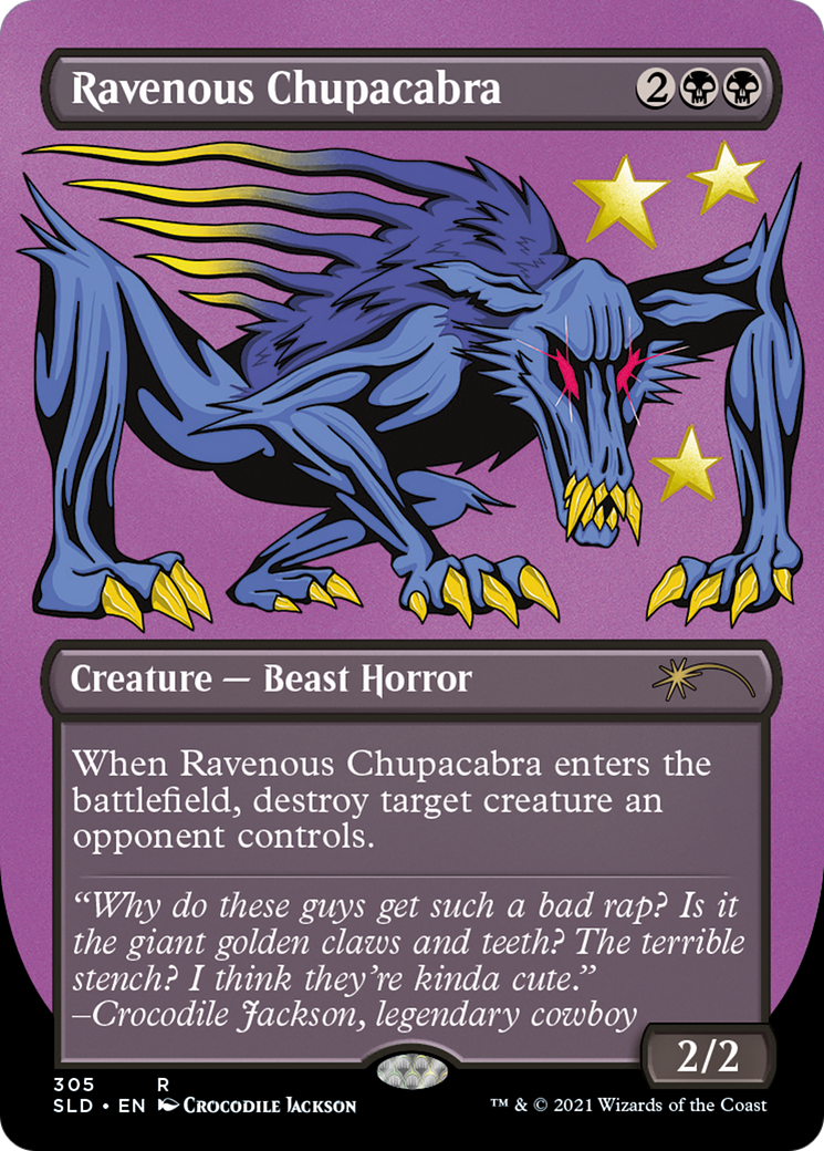 Ravenous Chupacabra (SLD-305) [Secret Lair Drop] (Borderless) Etched Foil