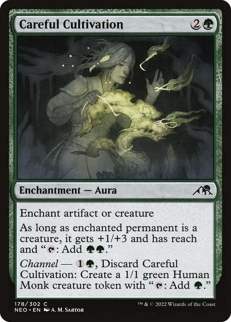 Careful Cultivation (NEO-178) [Kamigawa: Neon Dynasty] Foil