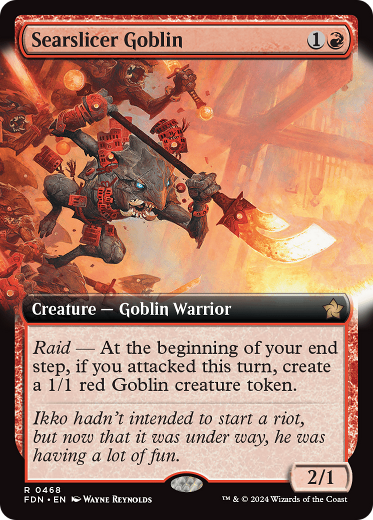 Searslicer Goblin (FDN-468) [Foundations]: (Extended Art)