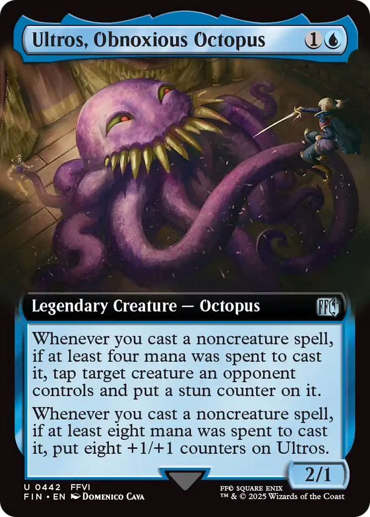 Ultros, Obnoxious Octopus (Extended Art) (FIN-442) [FINAL FANTASY]: (Extended Art) Foil