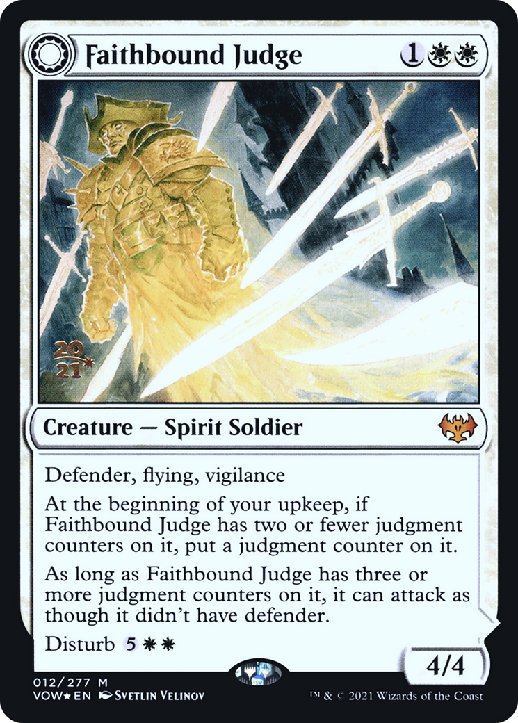 Faithbound Judge (PRE-012) [Innistrad: Crimson Vow Promos] Foil