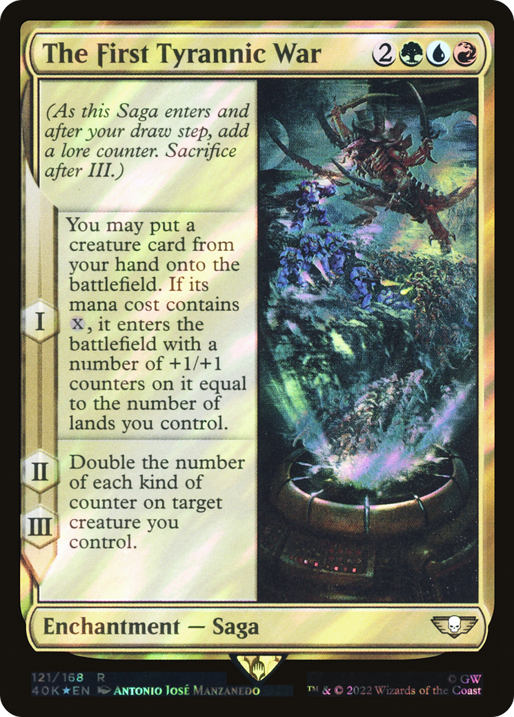 The First Tyrannic War (Surge Foil) (40K-121) [Warhammer 40,000 Commander] Foil