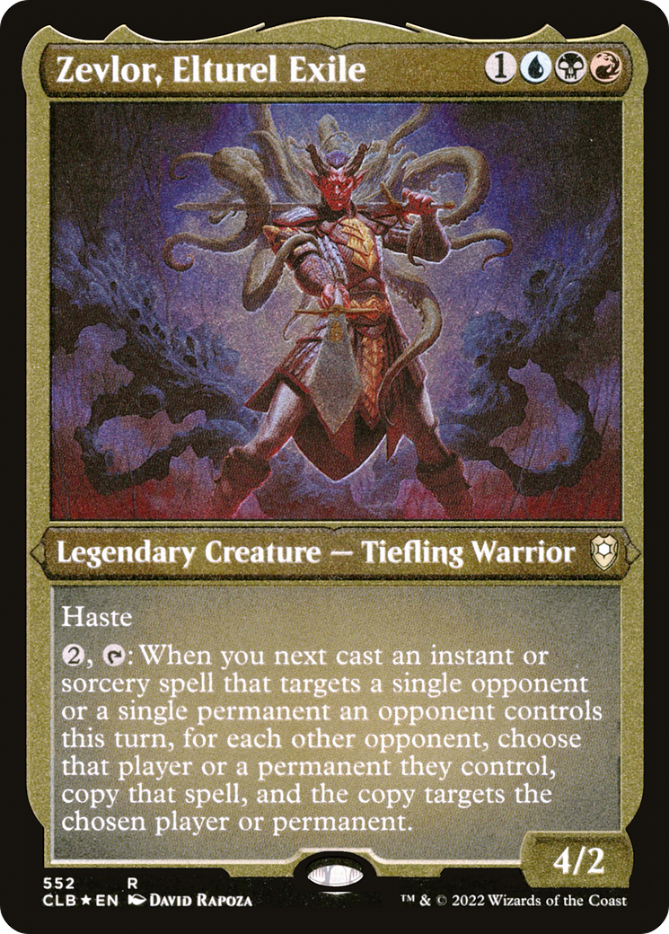 Zevlor, Elturel Exile (CLB-552) [Commander Legends: Battle for Baldur's Gate] Etched Foil