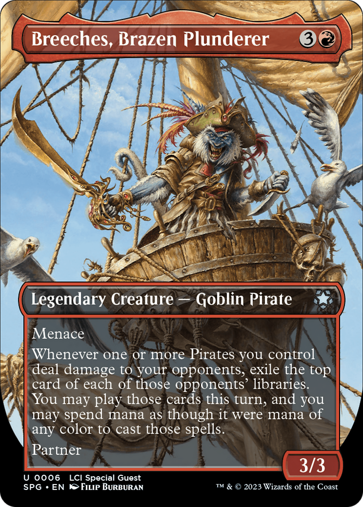 Breeches, Brazen Plunderer (SPG-006) [Special Guests] (Borderless) Foil