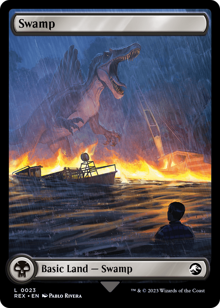 Swamp // Swamp (REX-023) [Jurassic World Collection] Foil