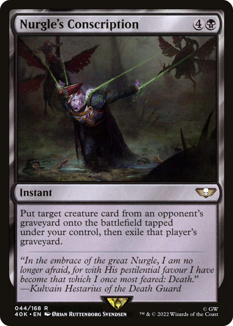 Nurgle's Conscription (40K-044) [Warhammer 40,000 Commander]