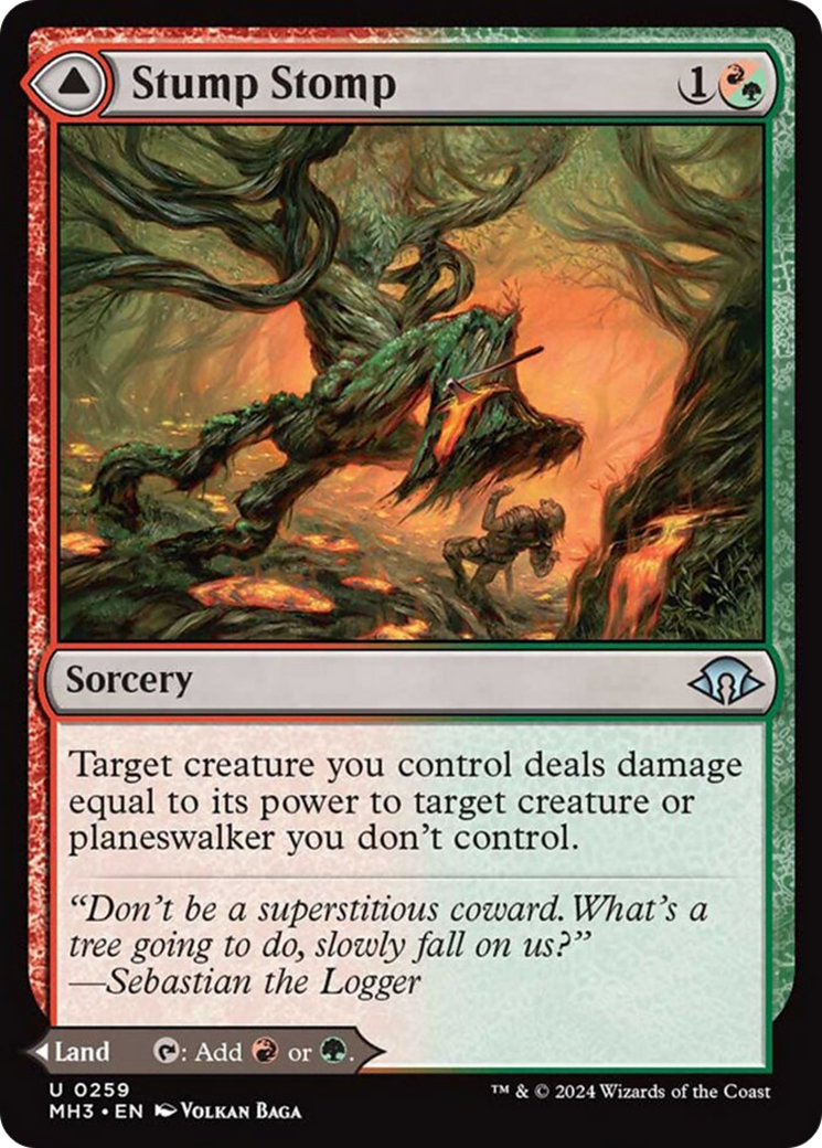 Stump Stomp // Burnwillow Clearing (MH3-259) [Modern Horizons 3] Foil