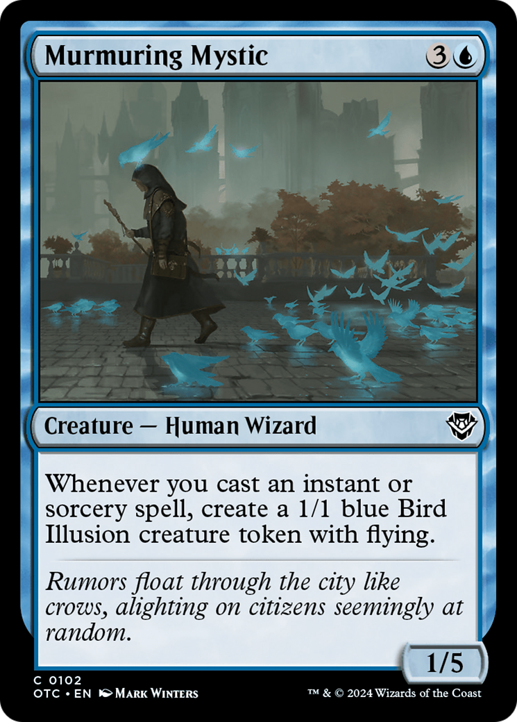 Murmuring Mystic (OTC-102) [Outlaws of Thunder Junction Commander]