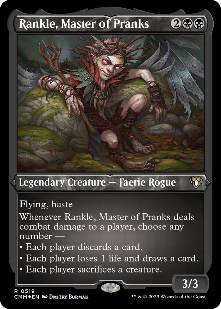 Rankle, Master of Pranks (CMM-519) [Commander Masters] Etched Foil