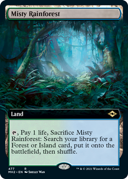 Misty Rainforest (MH2-477) [Modern Horizons 2]: (Extended Art) Foil