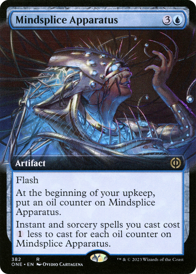 Mindsplice Apparatus (Extended Art) (ONE-382) [Phyrexia: All Will Be One] Foil