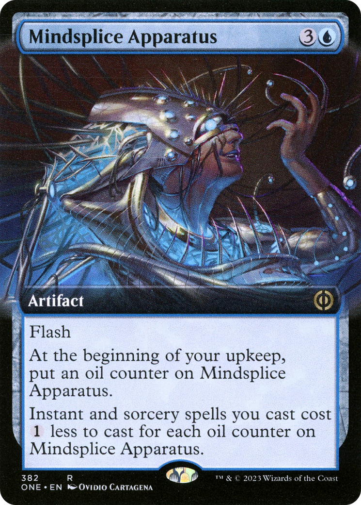 Mindsplice Apparatus (ONE-382) [Phyrexia: All Will Be One]: (Extended Art)