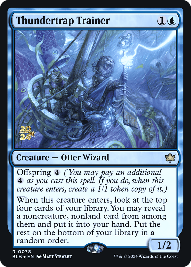 Thundertrap Trainer (PRE-78S) [Bloomburrow Promos] Foil