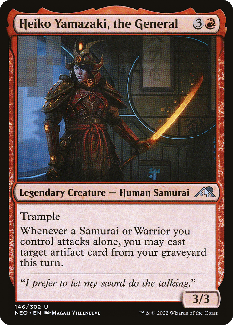 Heiko Yamazaki, the General (NEO-146) [Kamigawa: Neon Dynasty]
