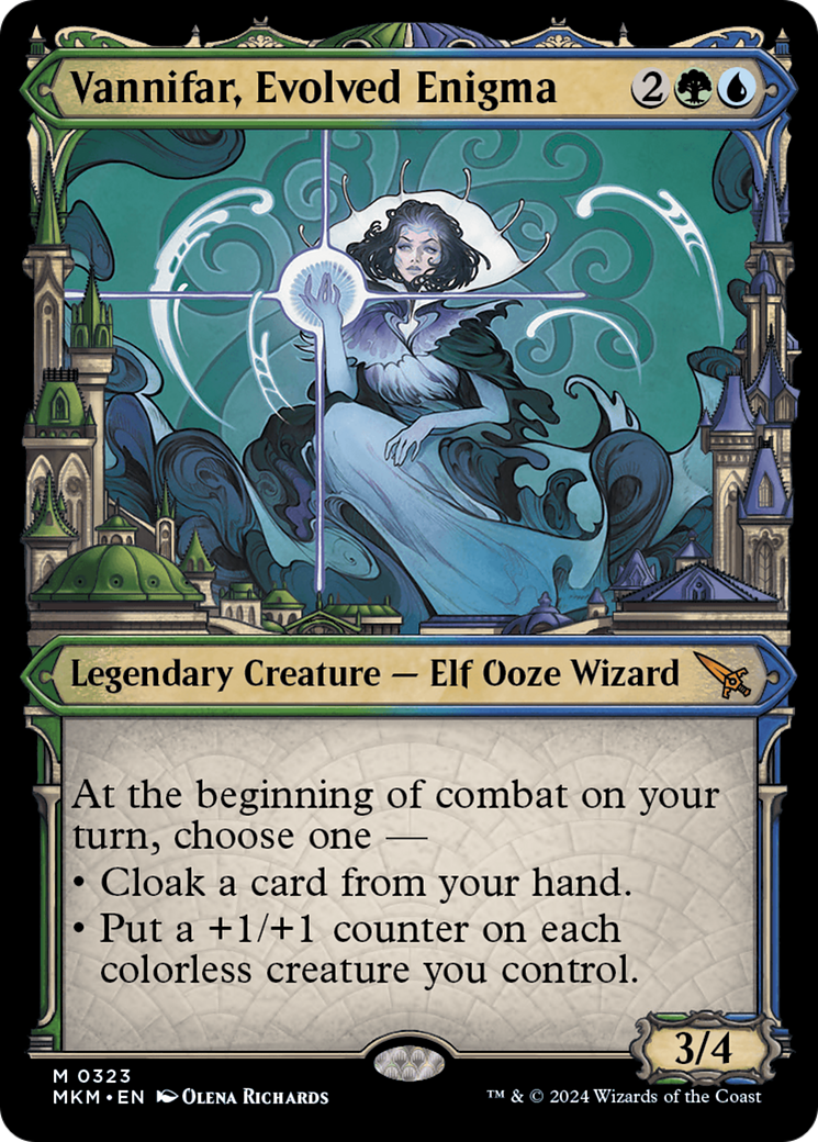 Vannifar, Evolved Enigma (MKM-323) [Murders at Karlov Manor]: (Showcase) Foil