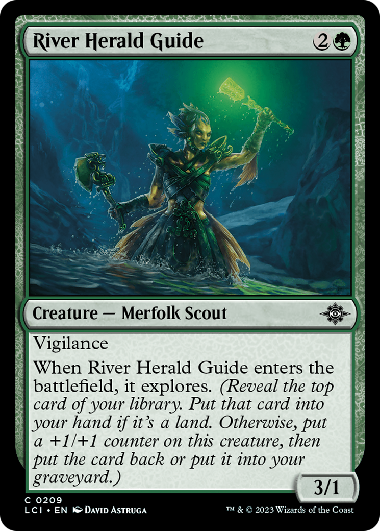 River Herald Guide (LCI-209) [The Lost Caverns of Ixalan] Foil