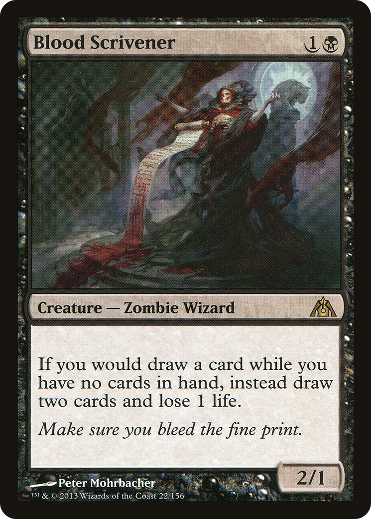 Blood Scrivener (DGM-022) [Dragon's Maze] Foil
