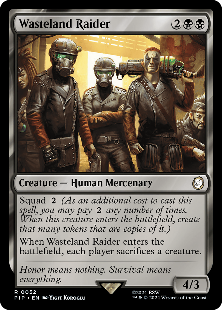 Wasteland Raider (PIP-052) [Fallout] Foil