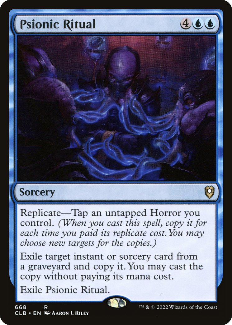 Psionic Ritual (CLB-668) [Commander Legends: Battle for Baldur's Gate]
