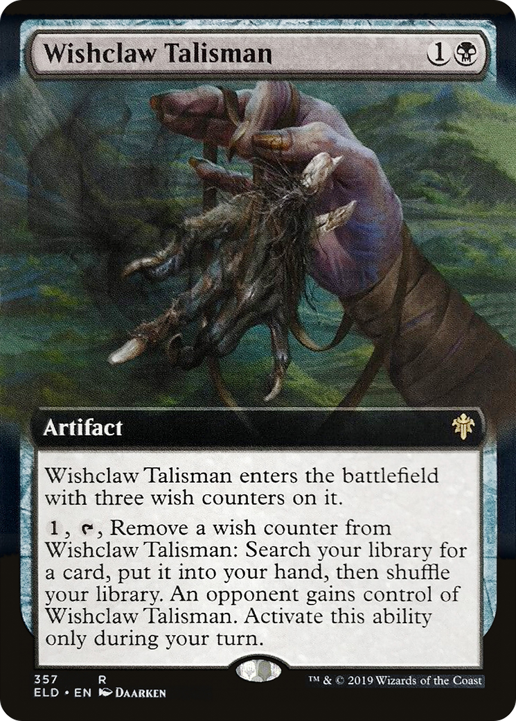 Wishclaw Talisman (Extended Art) (ELD-357) [Throne of Eldraine]
