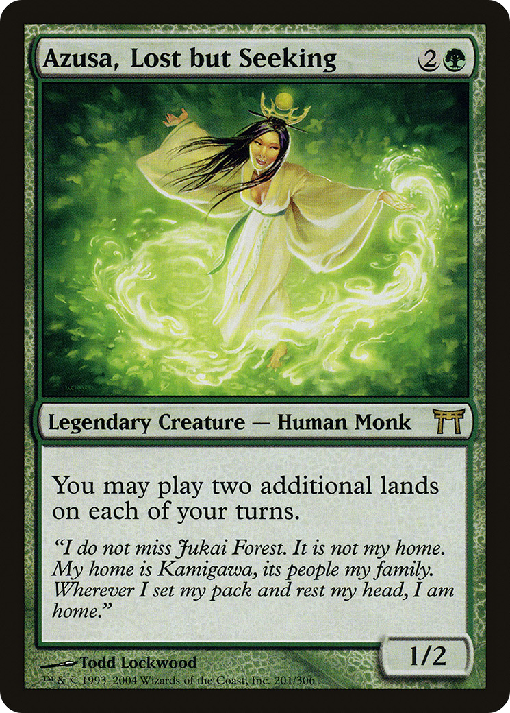 Azusa, Lost but Seeking (CHK-201) [Champions of Kamigawa] Foil