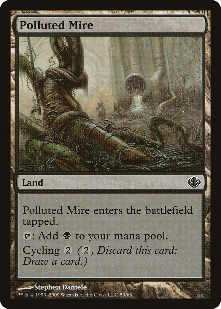 Polluted Mire (DDD-059) [Duel Decks: Garruk vs. Liliana]
