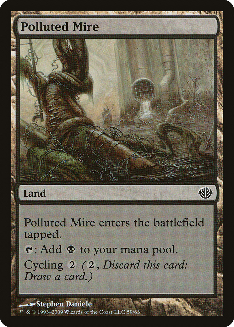 Polluted Mire (DDD-059) [Duel Decks: Garruk vs. Liliana]