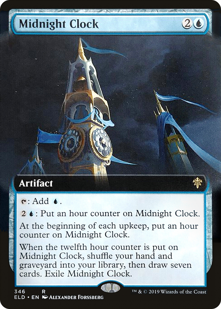 Midnight Clock (ELD-346) [Throne of Eldraine]: (Extended Art)